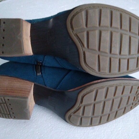 Caterpillar CAT Cider Blue Suede Ankle Boots Booties Water Resistant Wom… - Picture 6 of 9